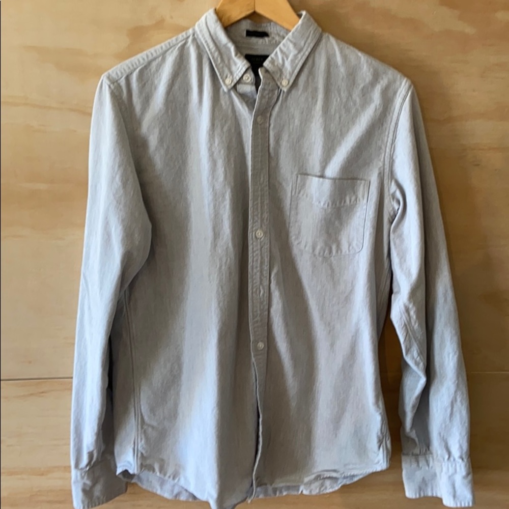 J. crew button down- gray